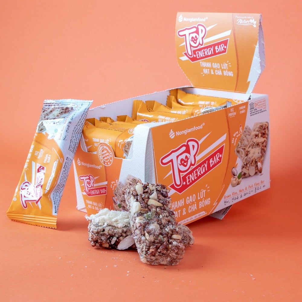 THANH GẠO LỨT TOP ENERGY BAR HẠT & CHÀ BÔNG 17G | TỐT CHO SỨC KHỎE | HEALTHY SNACK