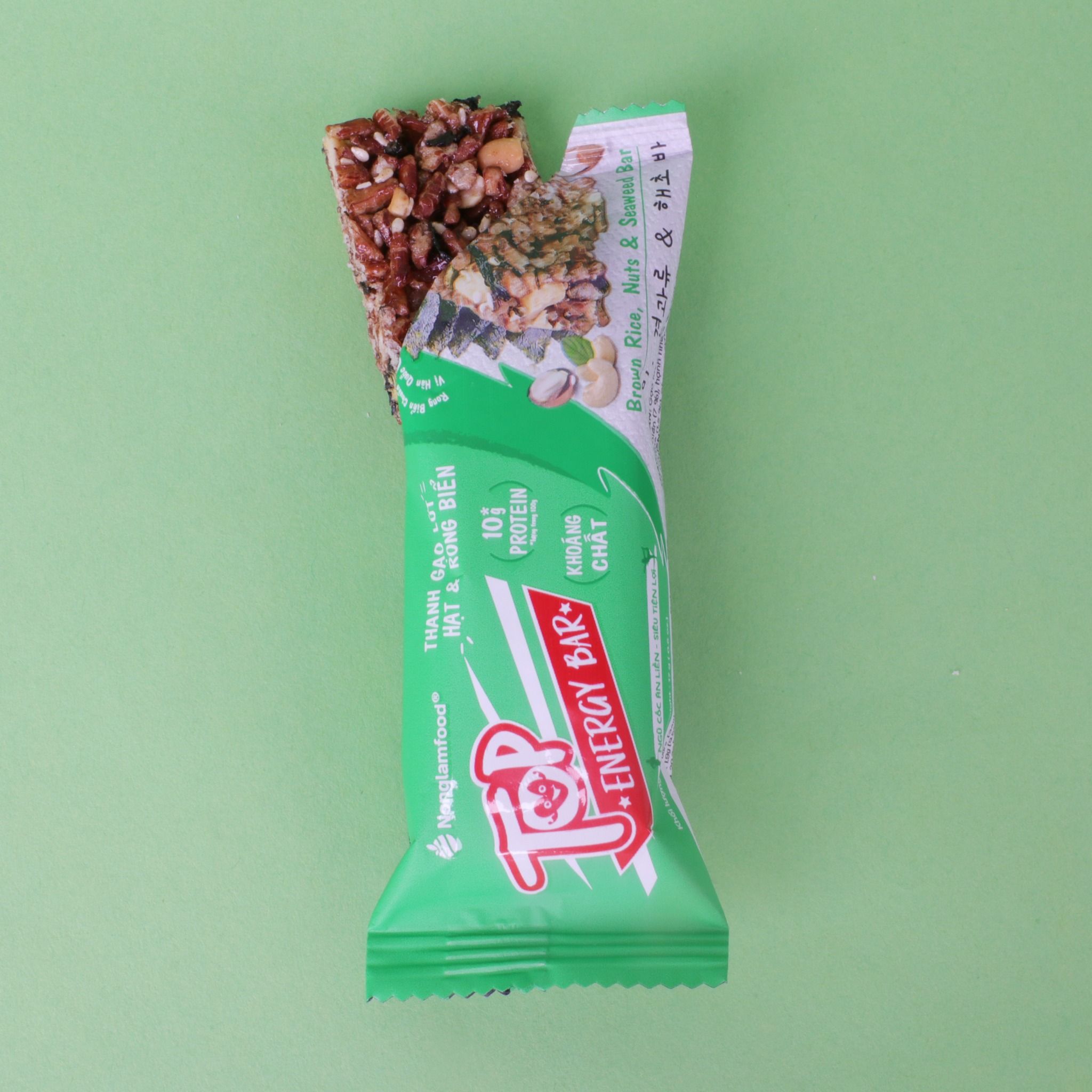 THANH GẠO LỨT HẠT & RONG BIỂN NONGLAMFOOD HỘP 16 THANH 272G| ĂN VẶT TỐT CHO SỨC KHỎE| HEALTHY SNACK