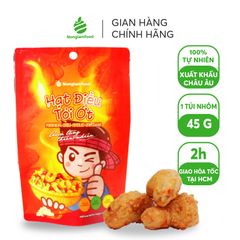 HẠT ĐIỀU TỎI ỚT NONGLAMFOOD TÚI 45G | PREMIUM CHILI-GARLIC CASHEWS