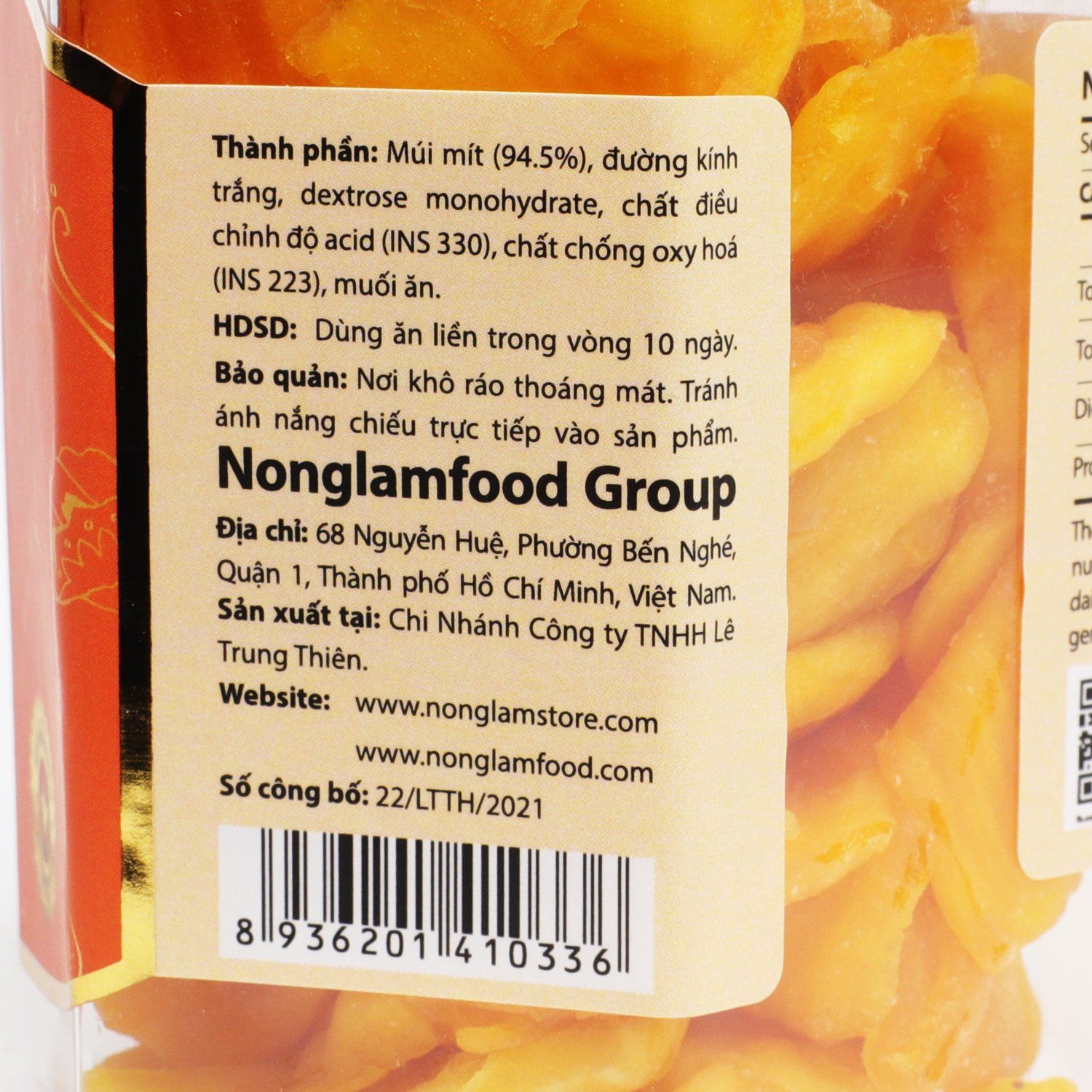 MÍT THÁI SẤY DẺO TỰ NHIÊN NONGLAMFOOD HŨ 150G | HỦ LỤC GIÁC ĐẶC BIỆT | QUÀ TẶNG CAO CẤP