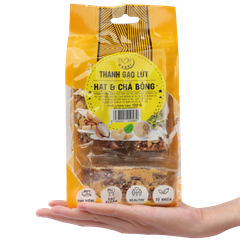 THANH GẠO LỨT HẠT & CHÀ BÔNG GABRI TÚI 120G| ĂN VẶT TỐT SỨC KHỎE| HEALTHY SNACK