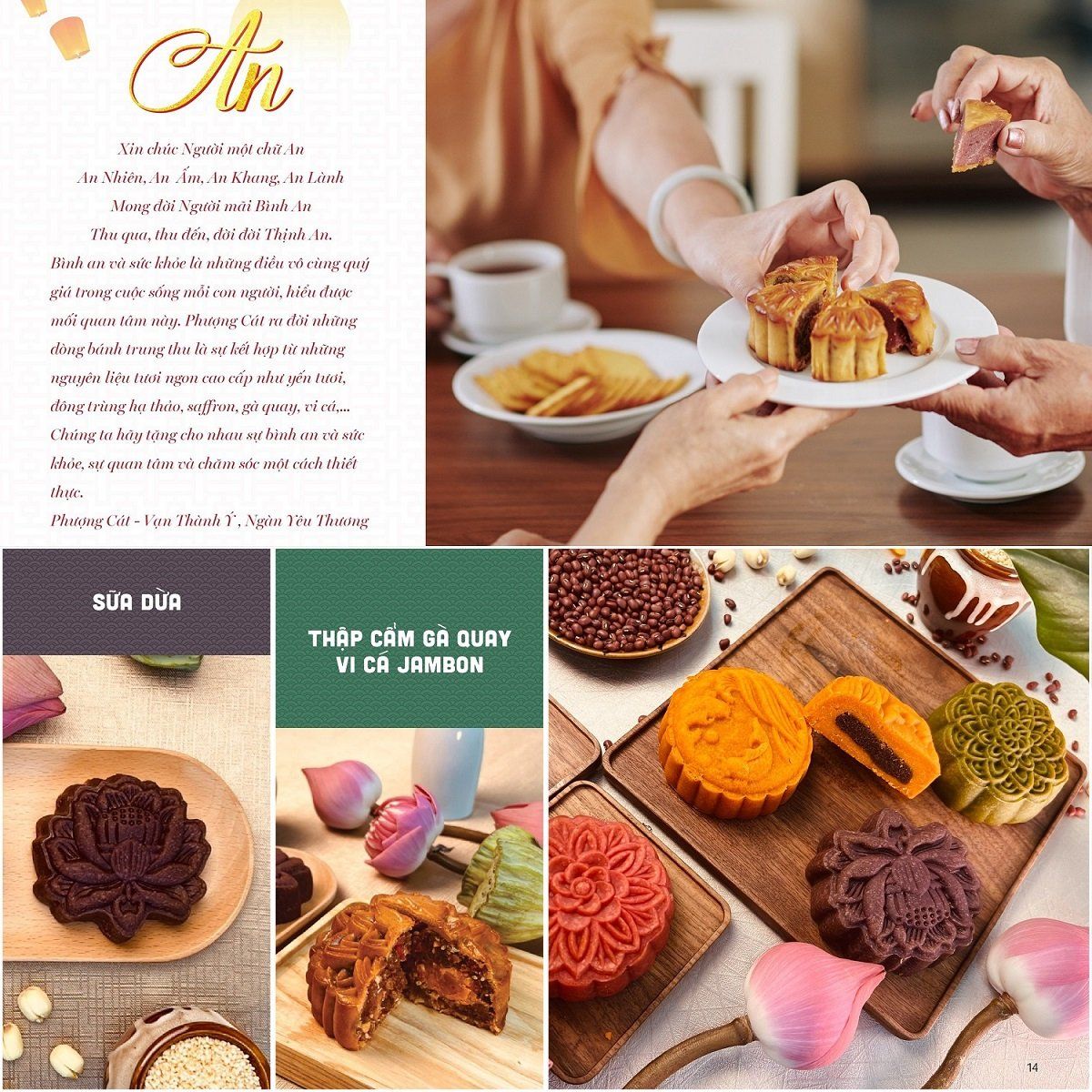 Bánh trung thu Phượng Cát Thịnh An - hộp 6 bánh thượng hạng