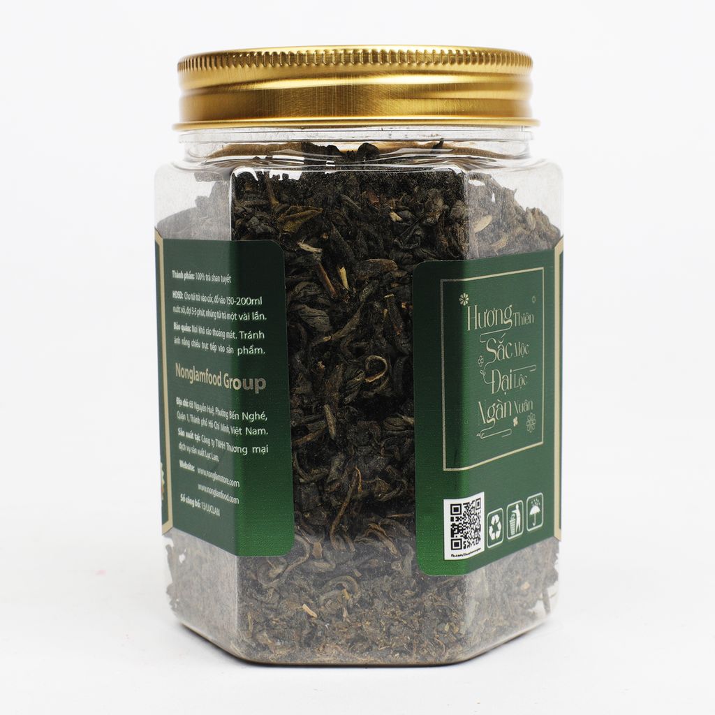 TRÀ SHAN TUYẾT NONGLAMFOOD HŨ 150G  | HŨ LỤC GIÁC ĐẶC BIỆT | QUÀ TẶNG CAO CẤP