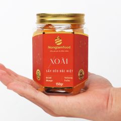 XOÀI SẤY DẺO THƯỢNG HẠNG NONGLAMFOOD HŨ 150G  | HŨ LỤC GIÁC ĐẶC BIỆT | QUÀ TẶNG CAO CẤP