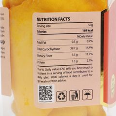 XOÀI SẤY DẺO THƯỢNG HẠNG NONGLAMFOOD HŨ 150G  | HŨ LỤC GIÁC ĐẶC BIỆT | QUÀ TẶNG CAO CẤP