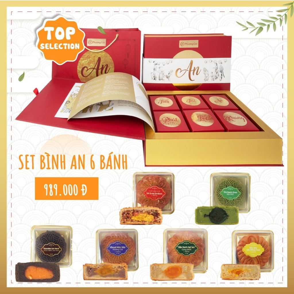 BÁNH TRUNG THU SẦU RIÊNG DỪA TƯƠI ĐẶC BIỆT 150G | PHƯỢNG CÁT NONGLAMFOOD