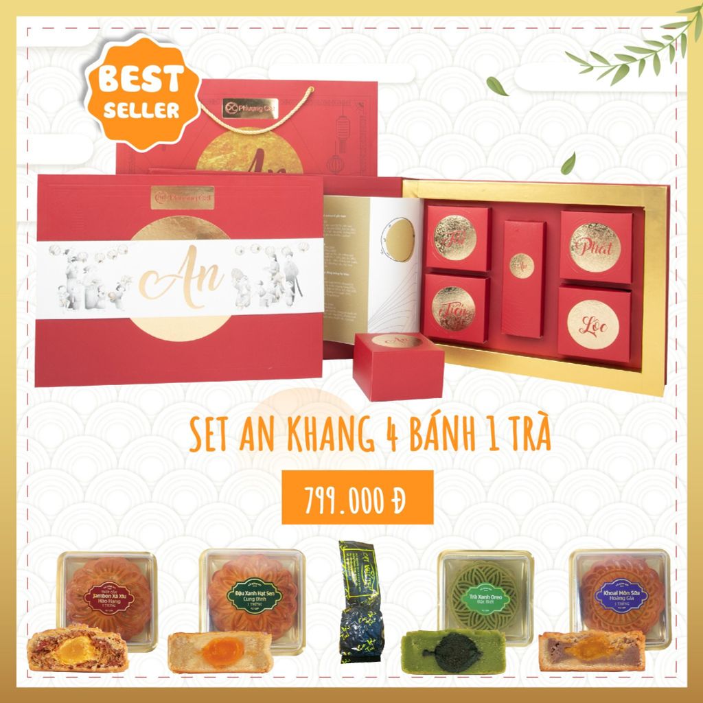 BÁNH TRUNG THU TRÀ XANH OREO ĐẶC BIỆT 150G | PHƯỢNG CÁT NONGLAMFOOD