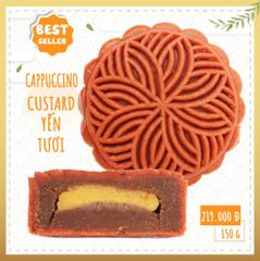 BÁNH TRUNG THU CAPPUCCINO CUSTARD YẾN TƯƠI 150G | PHƯỢNG CÁT NONGLAMFOOD