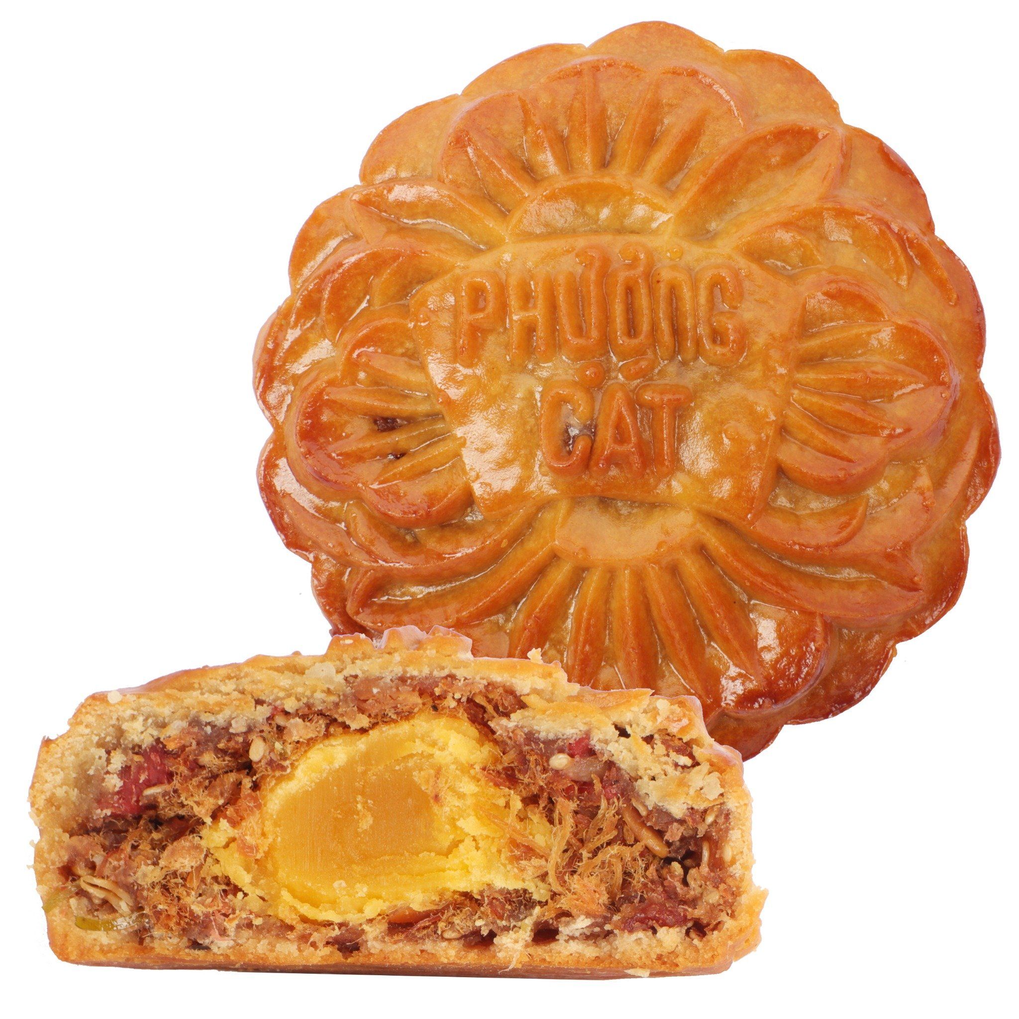 BÁNH TRUNG THU THẬP CẨM JAMBON XÁ XÍU HẢO HẠNG 150G | PHƯỢNG CÁT NONGLAMFOOD