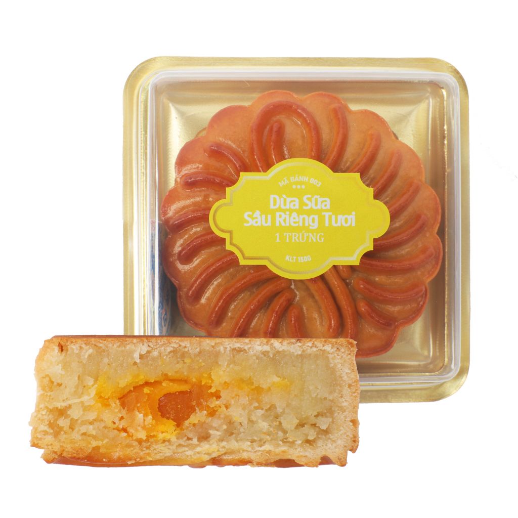 BÁNH TRUNG THU SẦU RIÊNG DỪA TƯƠI ĐẶC BIỆT 150G | PHƯỢNG CÁT NONGLAMFOOD