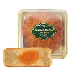 BÁNH TRUNG THU ĐẬU XANH HẠT SEN CUNG ĐÌNH 150G | PHƯỢNG CÁT NONGLAMFOOD
