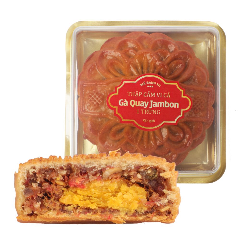 BÁNH TRUNG THU THẬP CẨM GÀ QUAY VI CÁ JAMBON ĐẶC BIỆT 150G | PHƯỢNG CÁT NONGLAMFOOD
