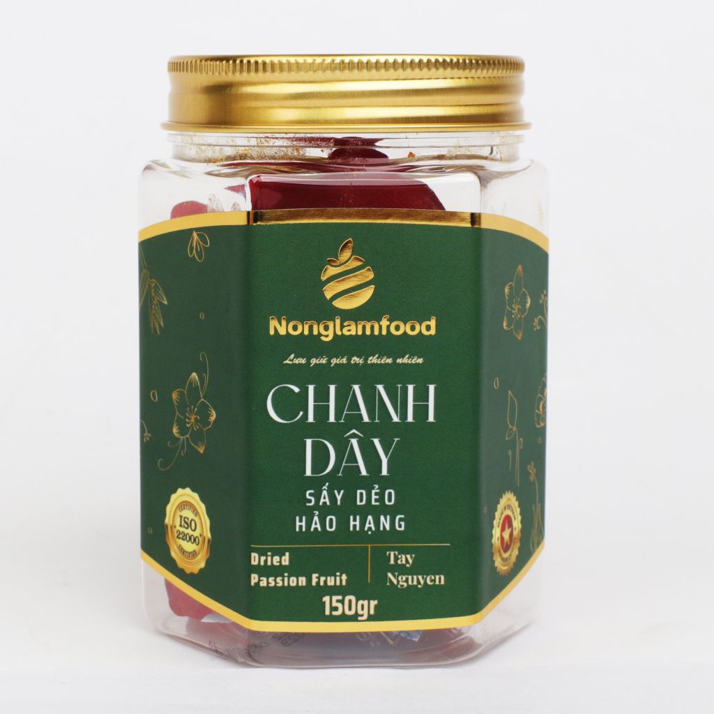 CHANH DÂY SẤY DẺO NONGLAMFOOD HŨ 150G | HỦ LỤC GIÁC ĐẶC BIỆT | QUÀ TẶNG CAO CẤP