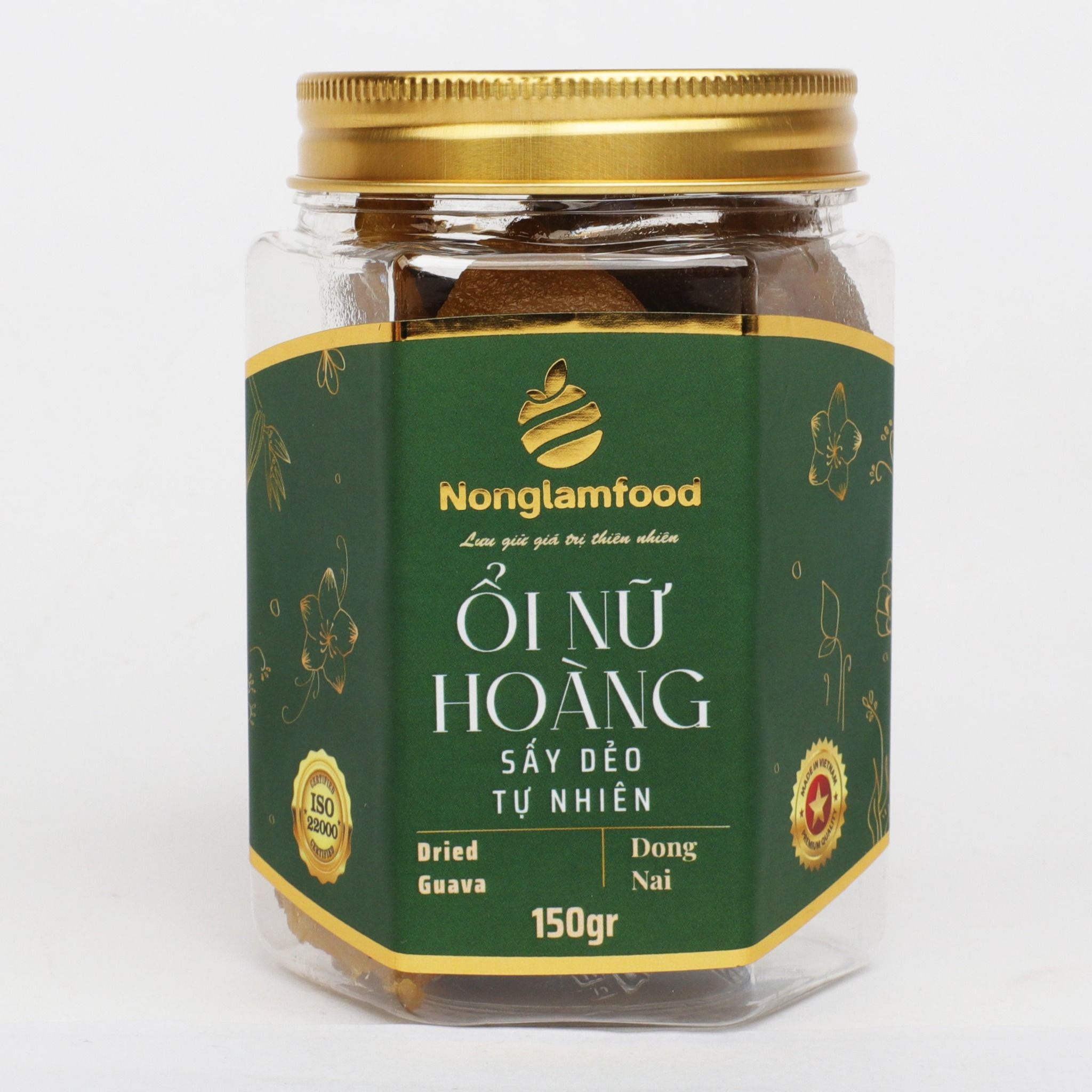 ỔI NỮ HOÀNG SẤY DẺO NONGLAMFOOD HŨ 150G | HỦ LỤC GIÁC ĐẶC BIỆT | QUÀ TẶNG CAO CẤP