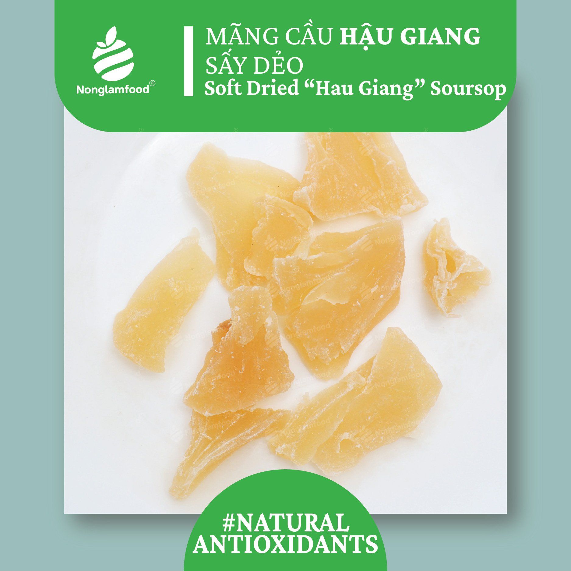 MÃNG CẦU HẬU GIANG SẤY DẺO  | SOFT DRIED “HAU GIANG” SOURSOP