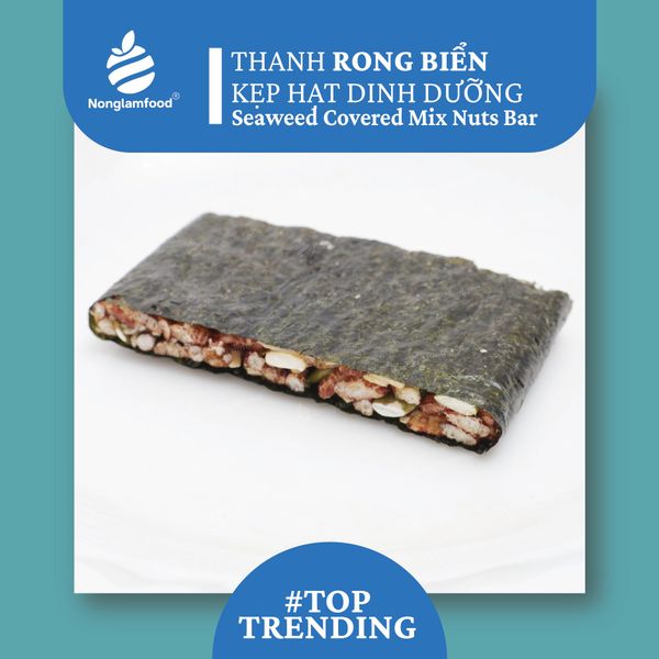 THANH RONG BIỂN KẸP HẠT DINH DƯỠNG | NUTS LAYERED SEAWEED CRISP