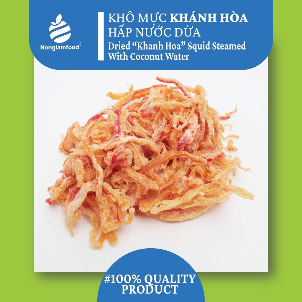 KHÔ MỰC KHÁNH HÒA HẤP NƯỚC DỪA | DRIED SQUID STEAMED WITH COCONUT WATER