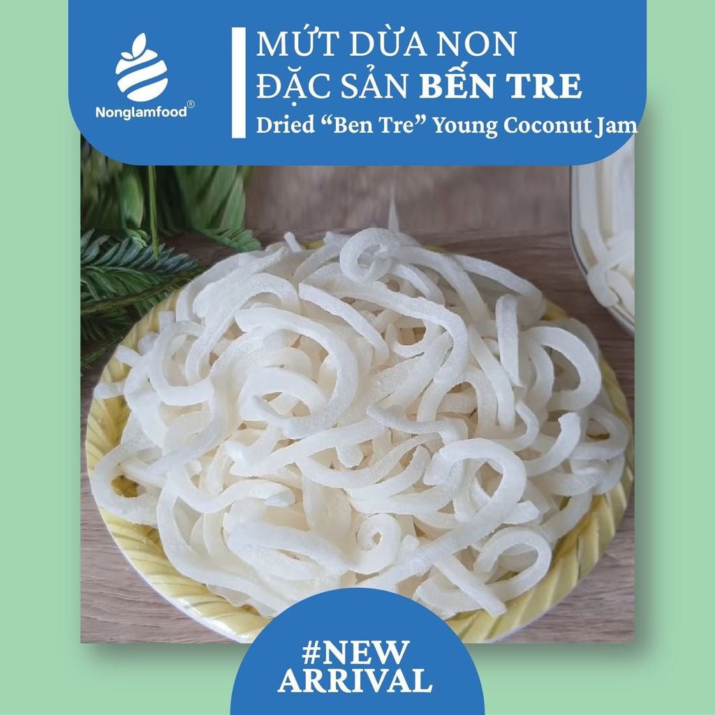 MỨT DỪA NON ĐẶC SẢN BẾN TRE | DRIED YOUNG COCONUT JAM