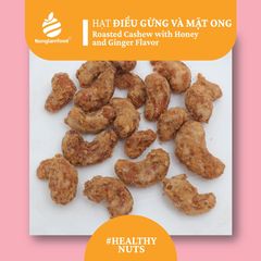 HẠT ĐIỀU GỪNG VÀ MẬT ONG | ROASTED CASHEW WITH HONEY AND GINGER