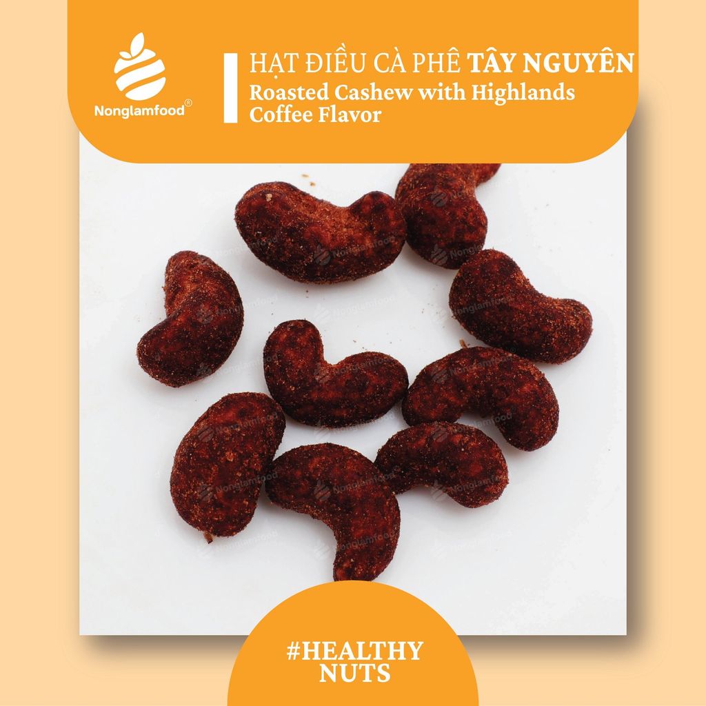 HẠT ĐIỀU COFFEE TÂY NGUYÊN | ROASTED CASHEW WITH 