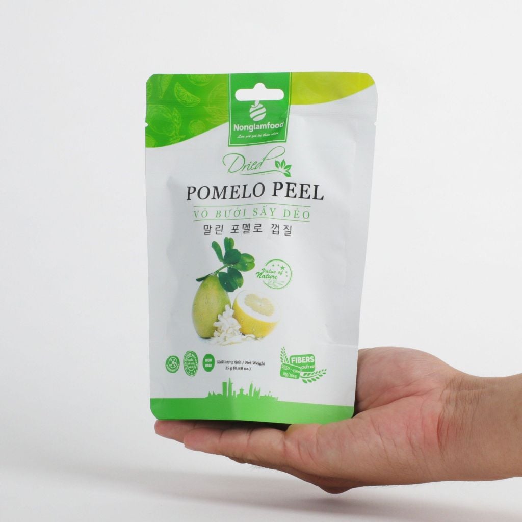 VỎ BƯỞI SẤY DẺO NONGLAMFOOD 25G | HEALTHY SNACK | ĂN VẶT HỖ TRỢ GIẢM CÂN