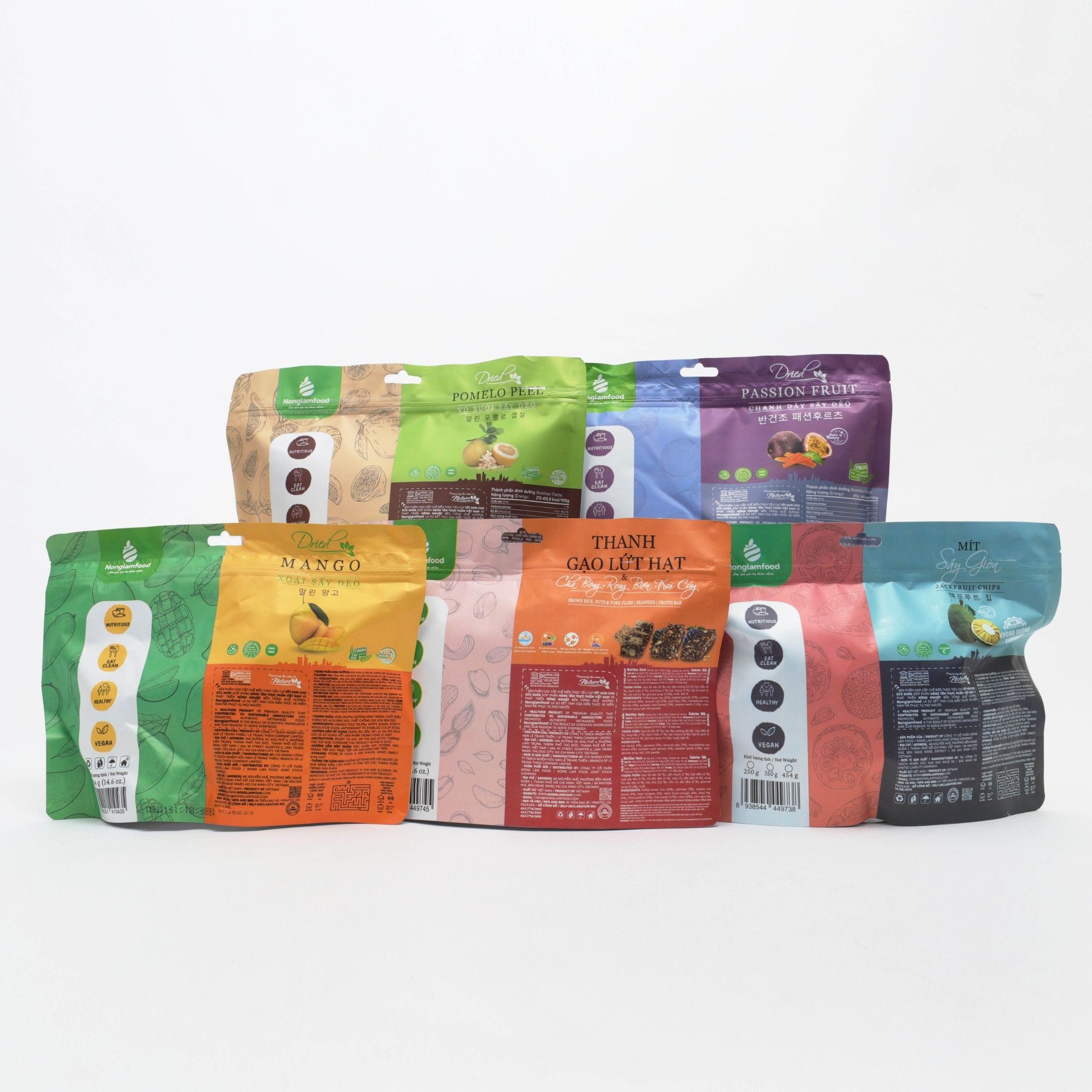 VỎ BƯỞI SẤY DẺO NONGLAMFOOD TÚI 500G | ĂN VẶT TỐT CHO SỨC KHỎE | HEALTHY SNACK