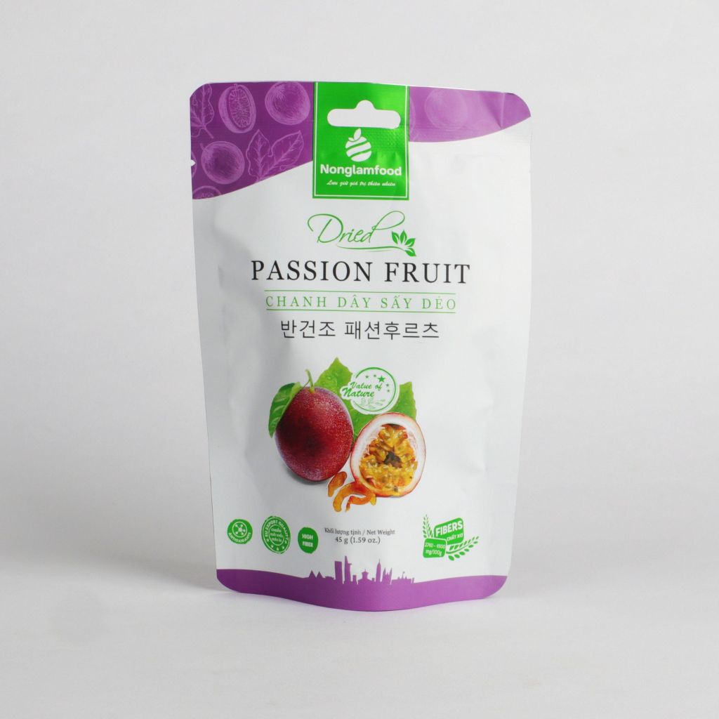 CHANH DÂY SẤY DẺO NONGLAMFOOD TÚI 45G | ĂN VẶT TỐT CHO SỨC KHỎE | HEALTHY SNACK