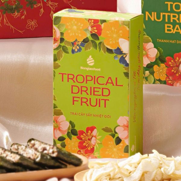 TRÁI CÂY SẤY NHIỆT ĐỚI| FRUIT DRIED| HEALTHY SNACK| BAO BÌ ĐẶC BIỆT TẾT 2025