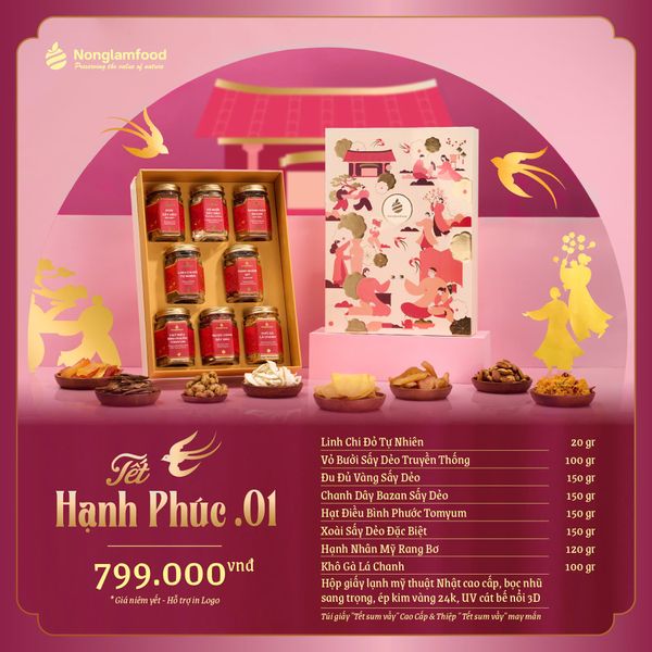 SET QUÀ TẾT HẠNH PHÚC 01| BTS QUÀ TẾT DOANH NGHIỆP 2025 NONGLAMFOOD