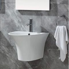 Chậu rửa mặt treo tường nhỏ Hàn Quốc men siêu bền