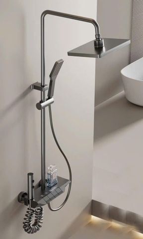 Sen cây tắm đứng nóng lạnh màu xám 002