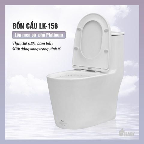 Bồn Cầu LK-156 TEADY: Hiện Đại, Tiết Kiệm, Bền Bỉ - Nâng Tầm Phòng Tắm