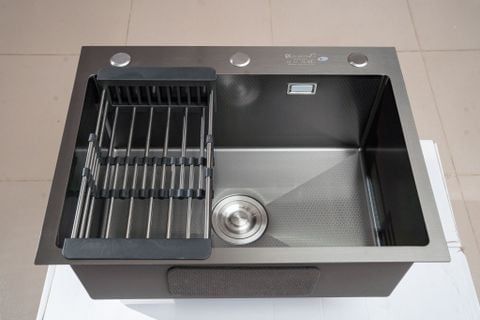 CHẬU RỬA BÁT INOX 304 NANO ĐEN KND6045 – ĐẲNG CẤP CHO BẾP HIỆN ĐẠI