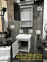Tủ Chậu Lavabo Nhỏ Gọn Cho Phòng Vệ Sinh Nhỏ