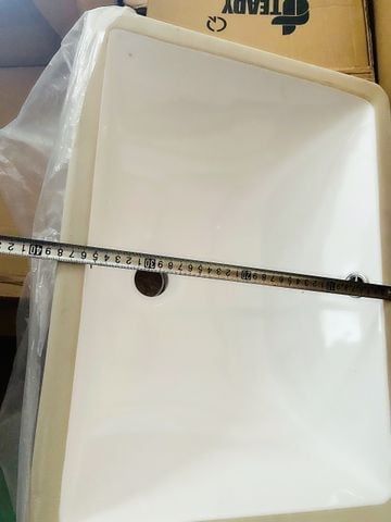 Lavabo âm bàn Hàn Quốc, sứ nano trắng, chống bám bẩn LV-1803