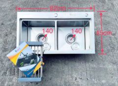 Chậu rửa bát 2 hố cân K8245BT-304