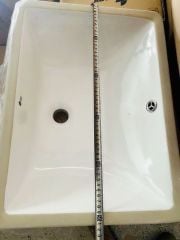 Lavabo âm bàn Hàn Quốc, sứ nano trắng, chống bám bẩn LV-1803