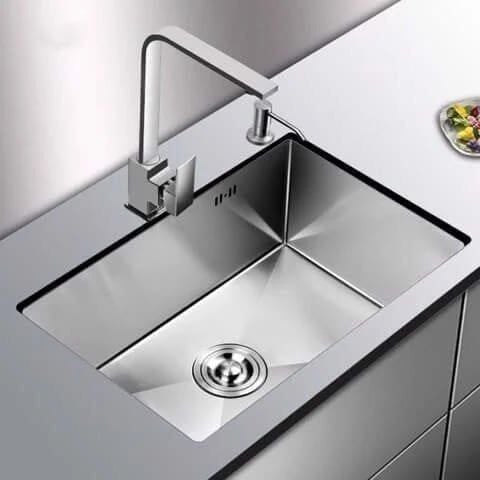 Chậu rửa bát inox 304 âm bàn 60x45 – Chống ồn, thoát nhanh