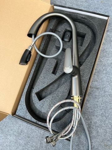 Vòi rửa bát nóng lạnh dây rút Hàn Quốc K10 cao cấp