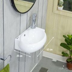 Chậu rửa mặt hàn quốc góc bên phải 054