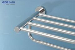 Vắt khăn giàn inox 304 EcoBath EC299-12 – Đa năng, treo tường gọn