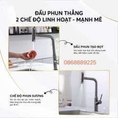 Vòi rửa bát 3 trong 1 dây rút K72