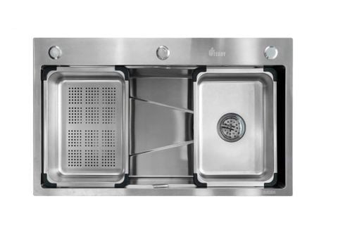 Chậu rửa bát inox 304 CRB-NK-7545 một hố cao cấp 75x45cm