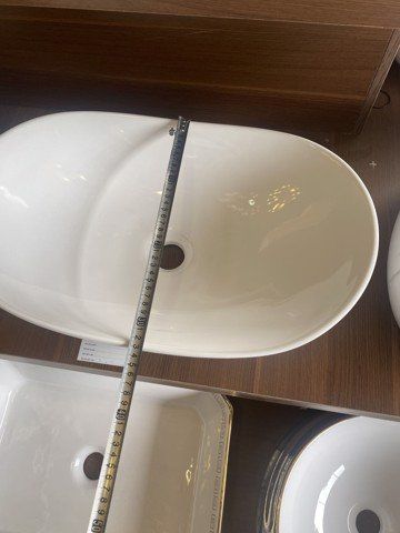 Lavabo Đặt Bàn LV-8533 – Sứ Trắng Cao Cấp, Kiểu Dáng Tinh Tế