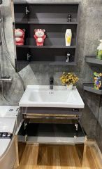 Tủ chậu treo inox 304 60cm – Gọn nhẹ, chống thấm, bền 30 năm