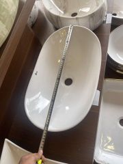 Lavabo Đặt Bàn LV-8533 – Sứ Trắng Cao Cấp, Kiểu Dáng Tinh Tế