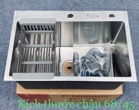 Chậu rửa bát một hố kt 68x45