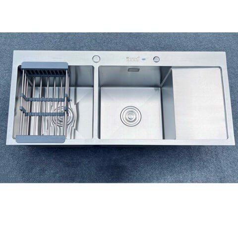 Chậu rửa bát hai hố có bàn 100x45x24