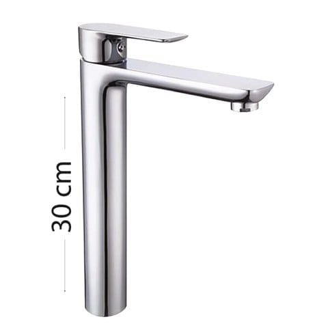 Vòi rửa mặt đồng thau mạ crom cao 30cm V311B – Bền Đẹp Chuẩn Đức