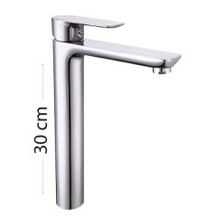 Vòi rửa mặt đồng thau mạ crom cao 30cm V311B – Bền Đẹp Chuẩn Đức